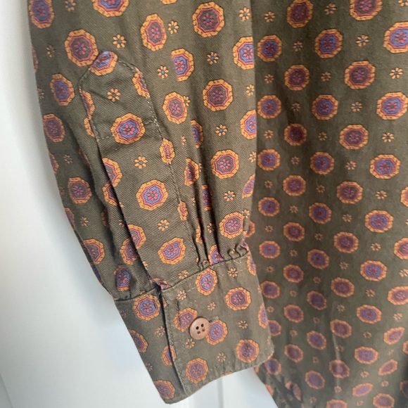 Vintage Timberland Medallion Print Button Up - Picture 4 of 9